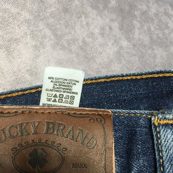 Lucky Brand Mens 361 Vintage Straight Blue Jeans size 38x32 Stretch Denim - Picture 9 of 12
